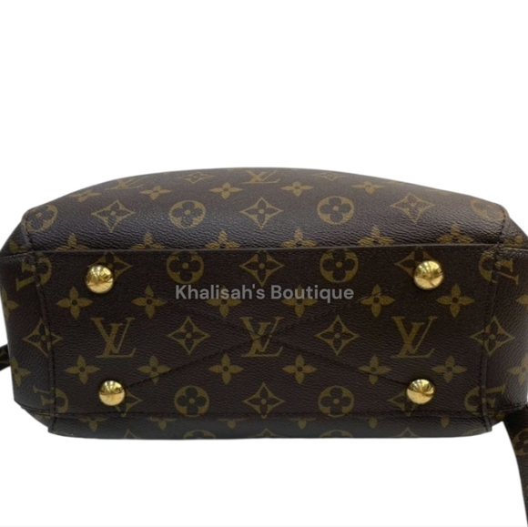 Like New! AUTHENTICATED Louis Vuitton Montaigne Top Hand Bag Brown Canvas LV - Picture 9 of 16
